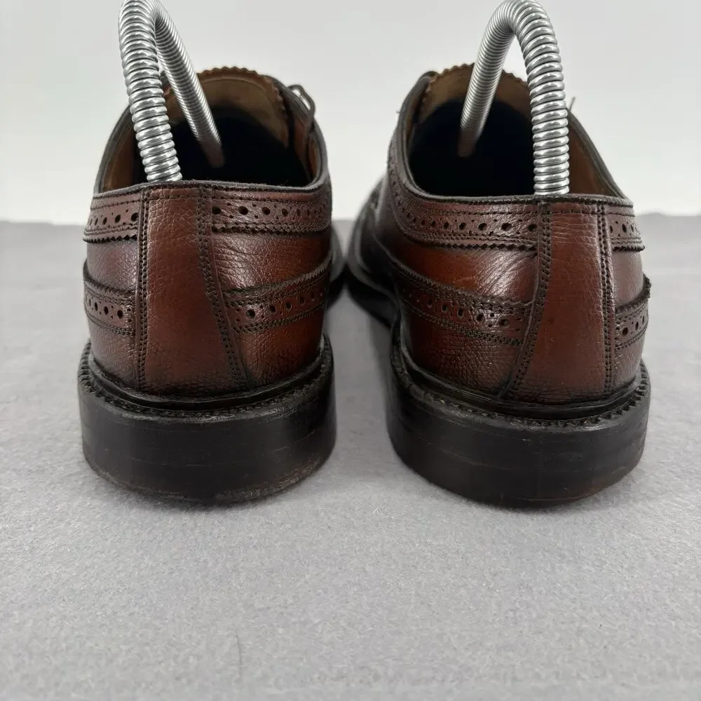 Florsheim Imperial Shoes Mens 7 D Brown Kenmoor Longwing Leather 93602 Vintage